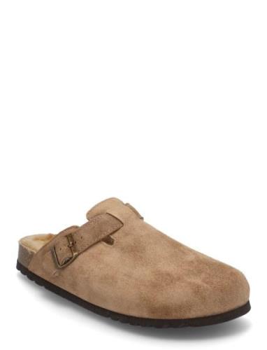 Sl Olivier F New Suede Taupe Shoes Mules & Clogs Beige Scholl