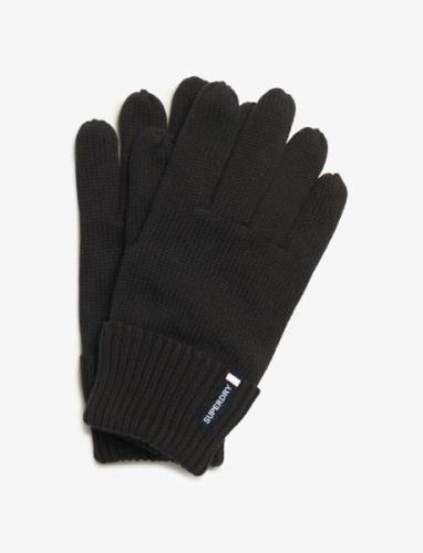 Essential Logo Knitted Gloves Accessories Gloves Finger Gloves Black S...