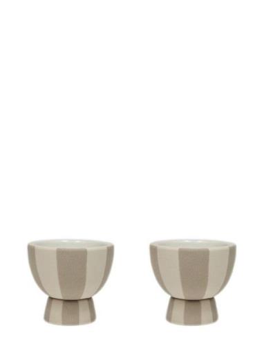 Toppu Egg Cup - Pack Of 2 Home Tableware Bowls Egg Cups Beige OYOY Liv...