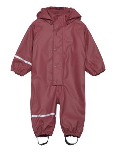 Rainwear Suit W. Fleece Outerwear Coveralls Rainwear Coveralls Red CeL...