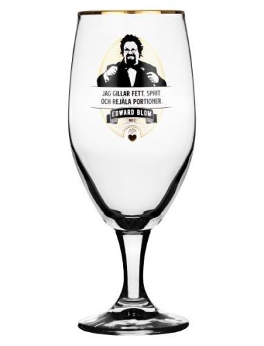 Beer Glass No:2 "Jag Gillar Fett" Home Tableware Glass Beer Glass Nude...