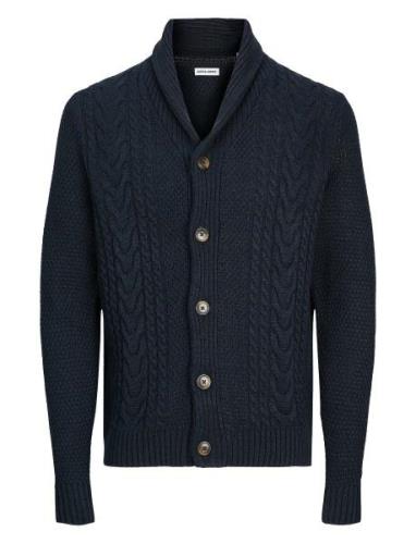 Jjcraig Knit Shawl Neck Aw24 Tops Knitwear Cardigans Navy Jack & J S