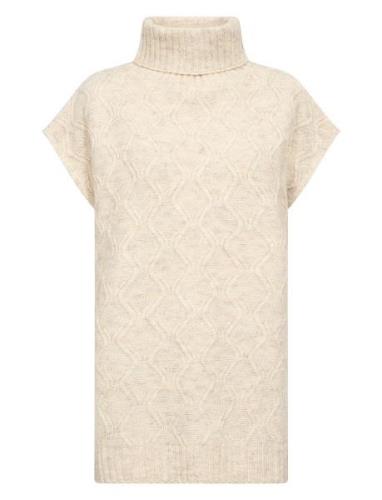 Sc-Irwin Tops Knitwear Ponchos Cream Soyaconcept