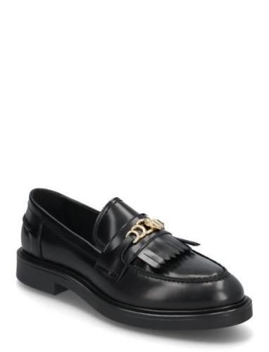 Biaadda Fringe Chain Loafer Polido Shoes Flat Loafers Black Bianco