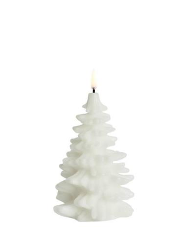 Led Candle Christmas Tree, Nordic White, Smooth, 10X15 Cm Home Decorat...