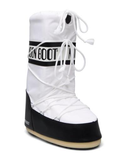 Mb Icon Nylon Shoes Boots Winter Boots White Moon Boot