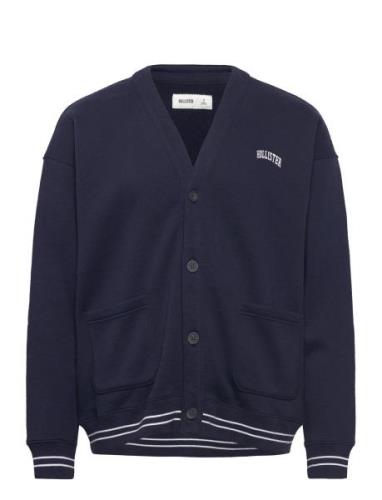 Hco. Guys Sweatshirts Tops Knitwear Cardigans Navy Hollister