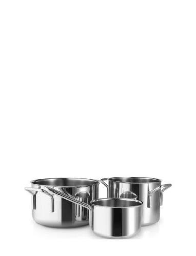 Stainless Steel Grydesæt 3 Stk. 1,1 L 2,2 L 3,6 L Home Kitchen Pots & ...