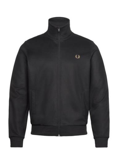 Track Jacket Tops Sweatshirts & Hoodies Sweatshirts Black Fred Perry