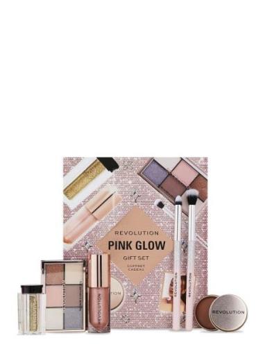 Revolution Pink Glow Get The Look Gift Set Makeupsæt Makeup Nude Makeu...