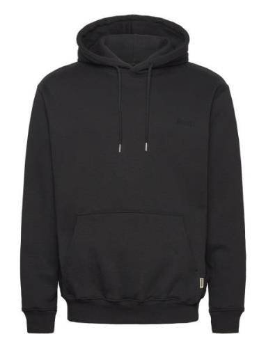 Wbpacs Base Hoodie Tops Sweatshirts & Hoodies Hoodies Black Woodbird