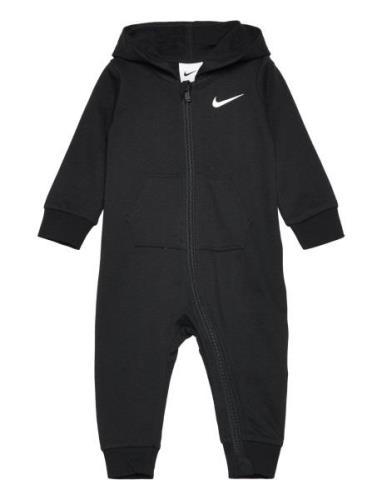 Nike Baby Essentials Hooded Coverall Langærmet Body Black Nike