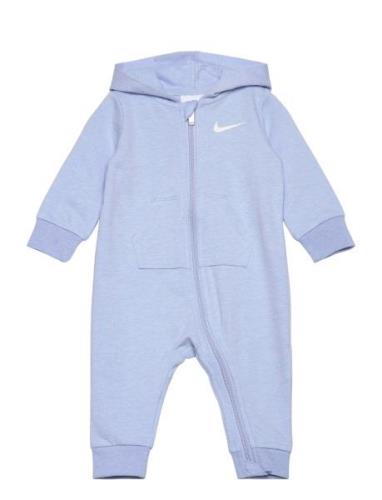 Nike Baby Essentials Hooded Coverall Langærmet Body Blue Nike