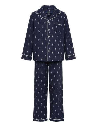 S6-Sleepwear Pant Set Pyjamassæt Navy Polo Ralph Lauren