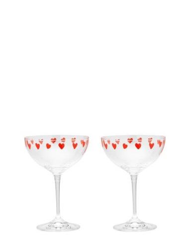 Classic Love Champagne Glass Set Of 2 Home Tableware Glass Champagne G...