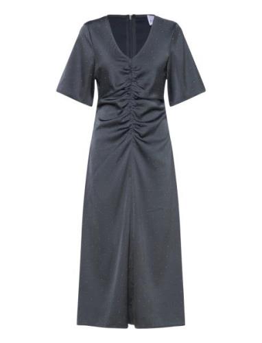 Soli Long Dress Maxikjole Festkjole Grey Noella