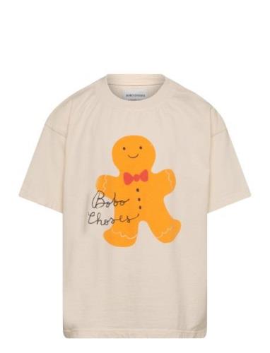 Gingerbread T-Shirt Tops T-Kortærmet Skjorte Beige Bobo Choses