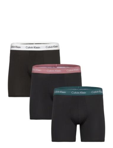 Boxer Brief 3Pk Boxershorts Black Calvin Klein