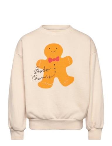 Gingerbread Sweatshirt Tops Sweatshirts & Hoodies Sweatshirts Cream Bo...