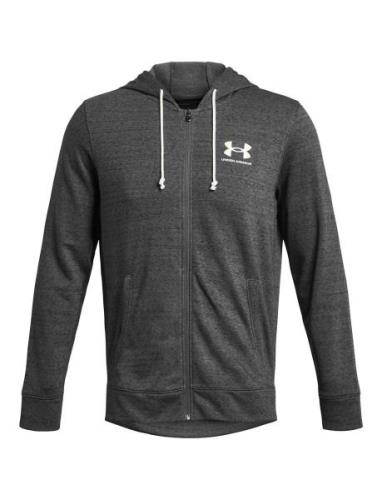 Ua Rival Terry Lc Fz Tops Sweatshirts & Hoodies Hoodies Grey Under Arm...