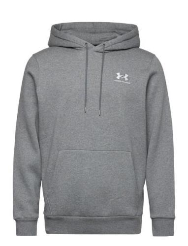 Ua Icon Fleece Hoodie Tops Sweatshirts & Hoodies Hoodies Grey Under Ar...