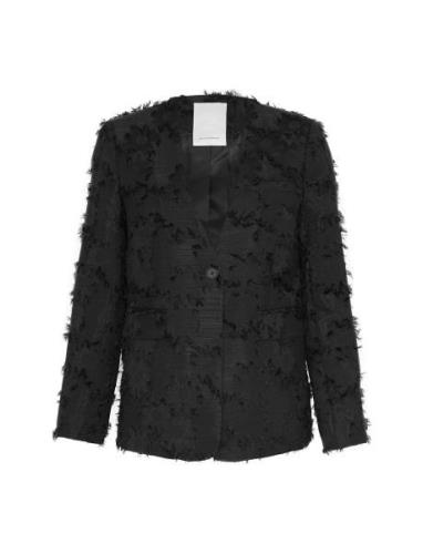 Mschaugustina Loose Blazer Blazers Single Breasted Blazers Black MSCH ...