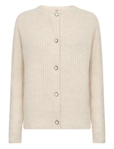 Sc-Torino Tops Knitwear Cardigans Cream Soyaconcept