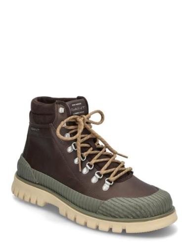 Nebrada Mid Boot Snørestøvler Brown GANT