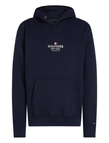 Rwb Hilfiger Hoodie Tops Sweatshirts & Hoodies Hoodies Navy Tommy Hilf...