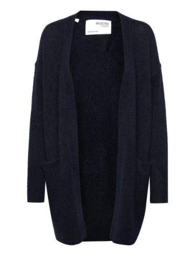 Slflulu New Ls Knit Long Cardigan B Noos Tops Knitwear Cardigans Navy ...