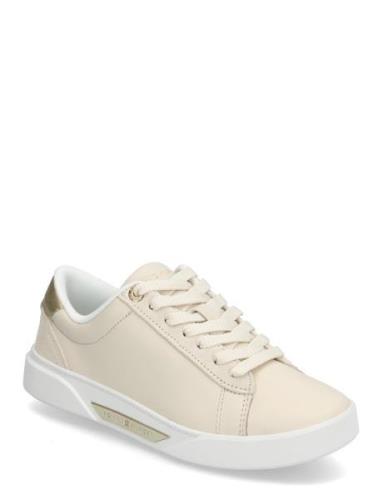 Chic Court Sneaker Low-top Sneakers Cream Tommy Hilfiger