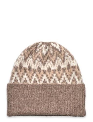 Cervinia Knitted Beanie Accessories Headwear Beanies Beige Twist & Tan...