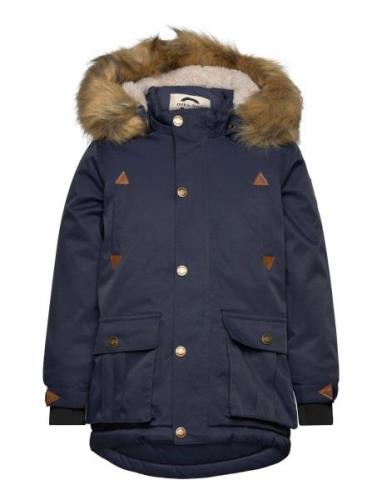 Twill Nylon Boy Parca Outerwear Snow-ski Clothing Snow-ski Jacket Navy...