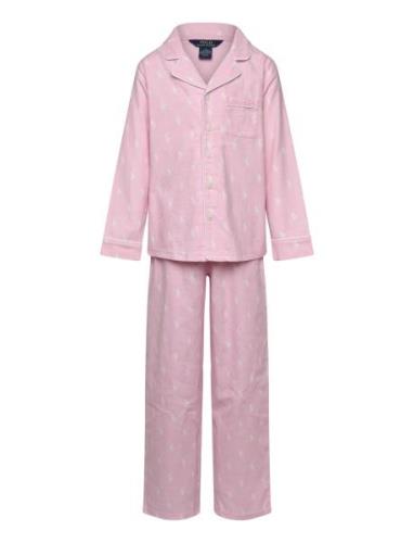 Sl-Sleepwear Pyjamassæt Pink Polo Ralph Lauren