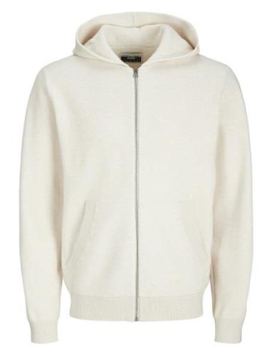 Jcocaleb Knit Zip Hoodie Bf Tops Sweatshirts & Hoodies Hoodies White J...