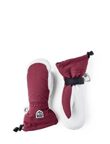 Heli Ski Female Accessories Gloves Thumb Gloves Burgundy Hestra