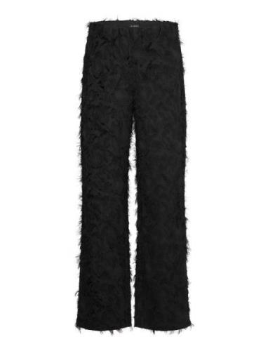 Trouser Nora Fringe Bottoms Trousers Suitpants Black Lindex