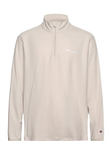 Half Zip Top Tops Sweatshirts & Hoodies Sweatshirts Cream Champion