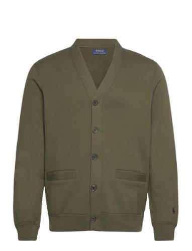 Rl Fleece-Lsl-Sws Tops Knitwear Cardigans Khaki Green Polo Ralph Laure...