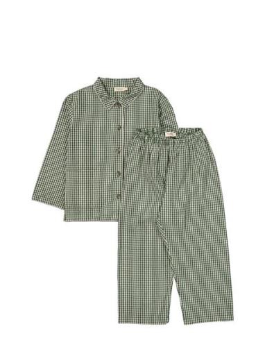 Pajama Set Pyjamassæt Green MarMar Copenhagen