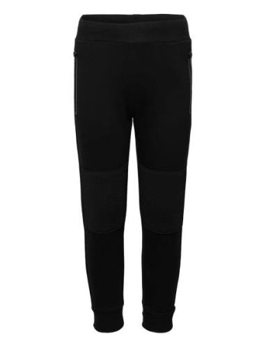 Trousers W Mesh Bottoms Sweatpants Black Lindex