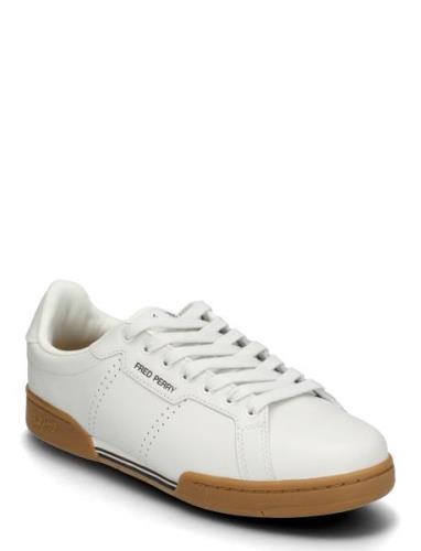 B722 Lthr/Branded Low-top Sneakers White Fred Perry