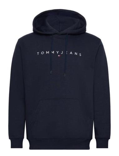 Tjm Reg Linear Logo Hoodie Ext Tops Sweatshirts & Hoodies Hoodies Navy...