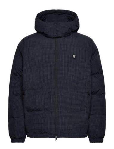 Wwhen Ripstop Puffer Foret Jakke Navy Double A By Wood Wood