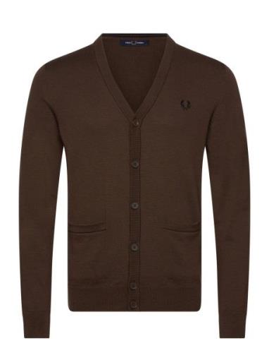 Classic Cardigan Tops Knitwear Cardigans Brown Fred Perry