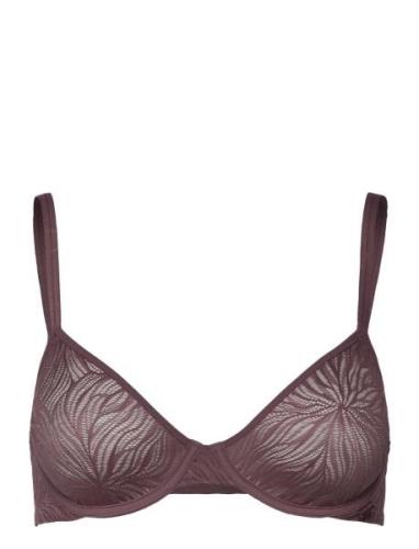 Unlined Demi Lingerie Bras & Tops Wired Bras Pink Calvin Klein