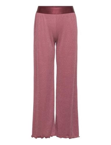 Tnfarah Wide Pants Bottoms Sweatpants Pink The New