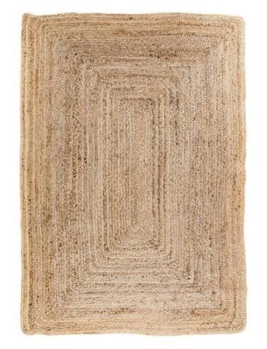 Rina - Rug, Braided Jute, Nature 180X240 Cm Home Textiles Rugs & Carpe...