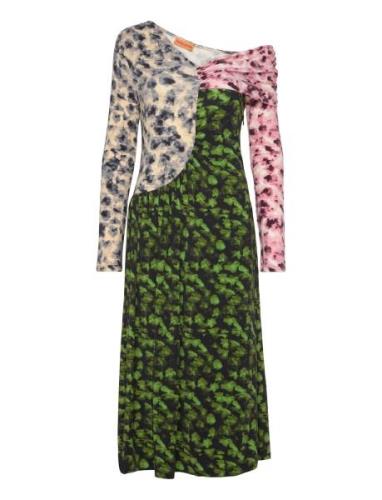 Shoulder Long Sleeve Dress, 225 Designers Maxi Dress Multi/patterned S...