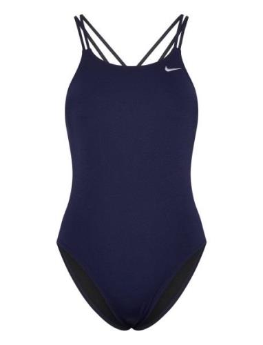 Nike Hydrastrong Solid Spiderback Piece Sport Swimsuits Navy NIKE SWIM